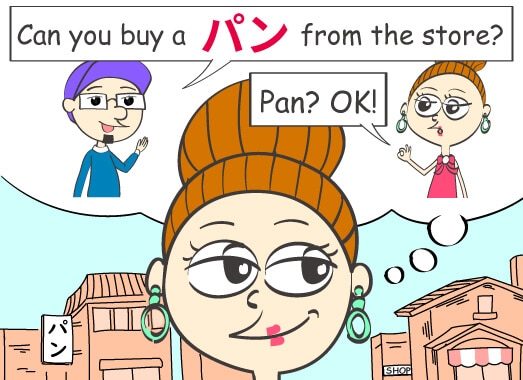 Can you buy a パン from the store? Pan? OK!