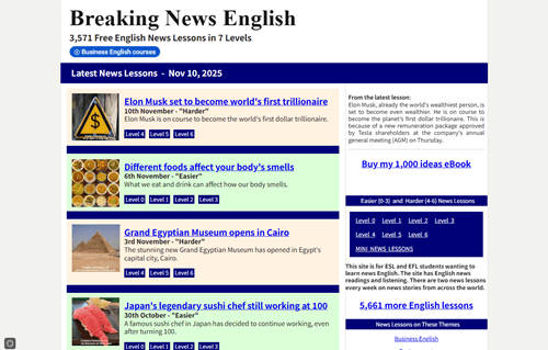 Breaking News English