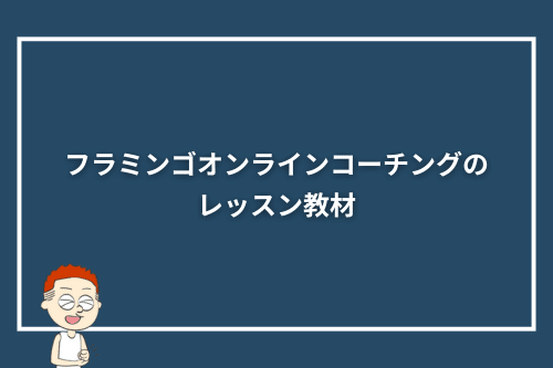 フラミンゴオンラインコーチングのレッスン教材