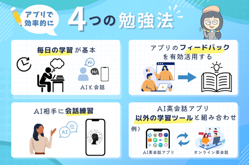 AI英会話アプリで効率よく英語を学習する方法