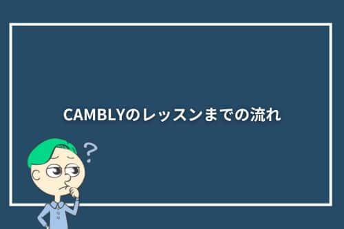 CAMBLYのレッスンまでの流れ