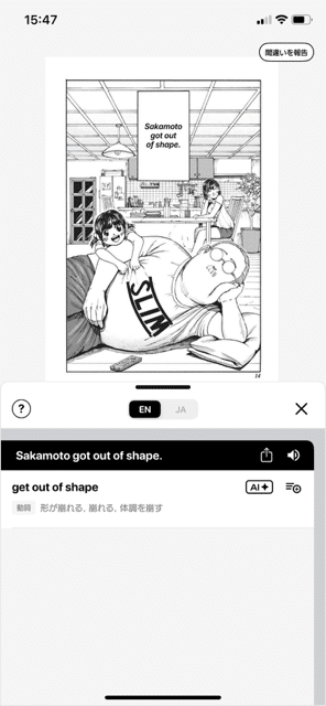 Langakuレッスン画面
