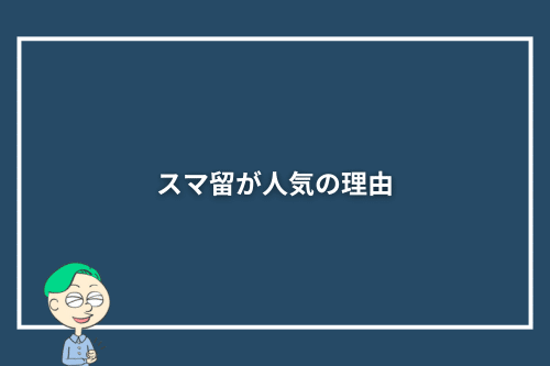 スマ留が人気の理由