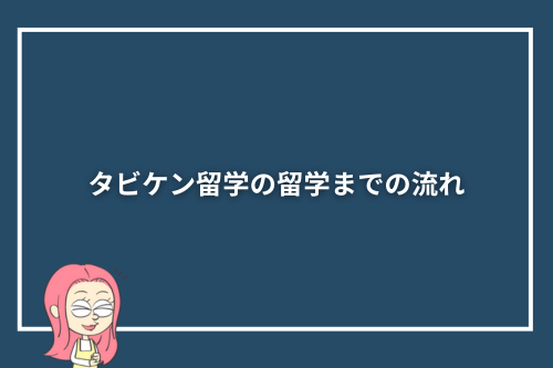 タビケン留学の留学までの流れ